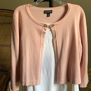 NEW Blush Cardigan with Gold Bar Closure Accent